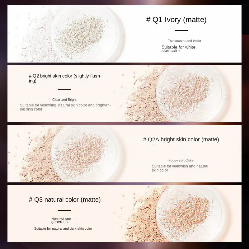 6g Waterproof Mineral Powder for Oil Control Makeup