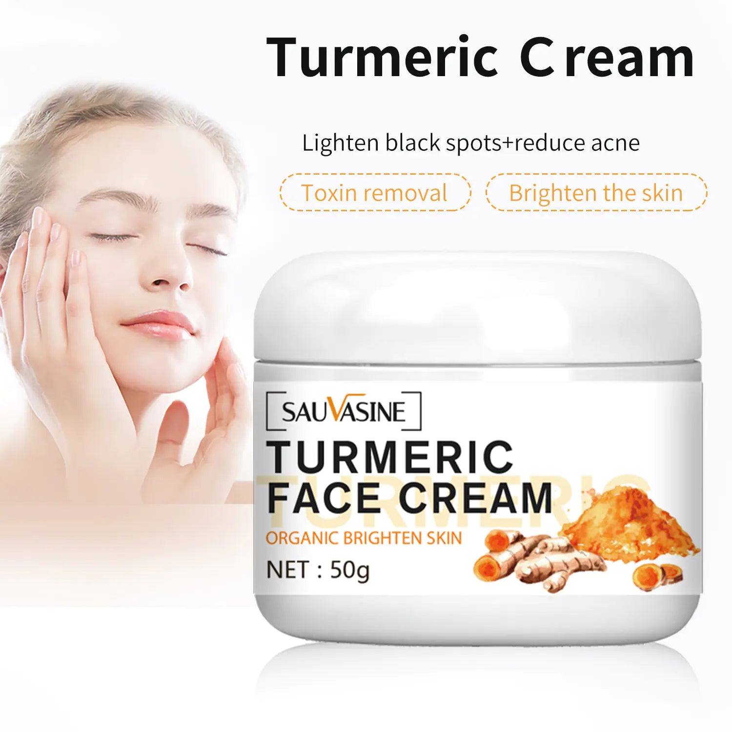 SAUVASINE Turmeric Face Cream 50g for Nourished Skin